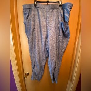 Old Navy women’s plus size linen rayon drawstring pants